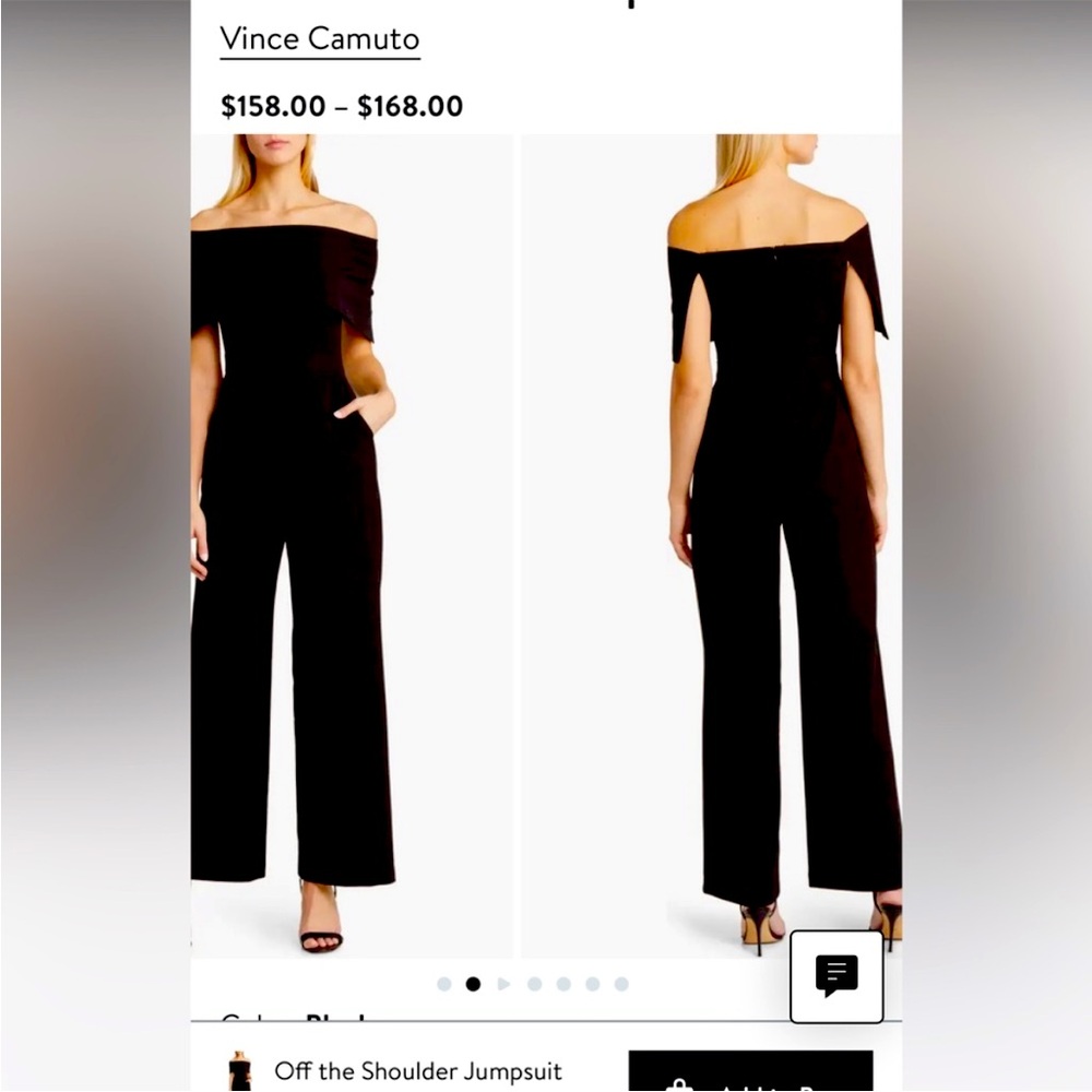 Vince camuto envelope top off shoulder new with tags